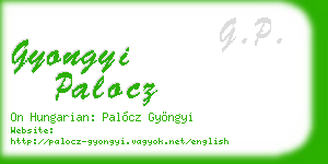 gyongyi palocz business card